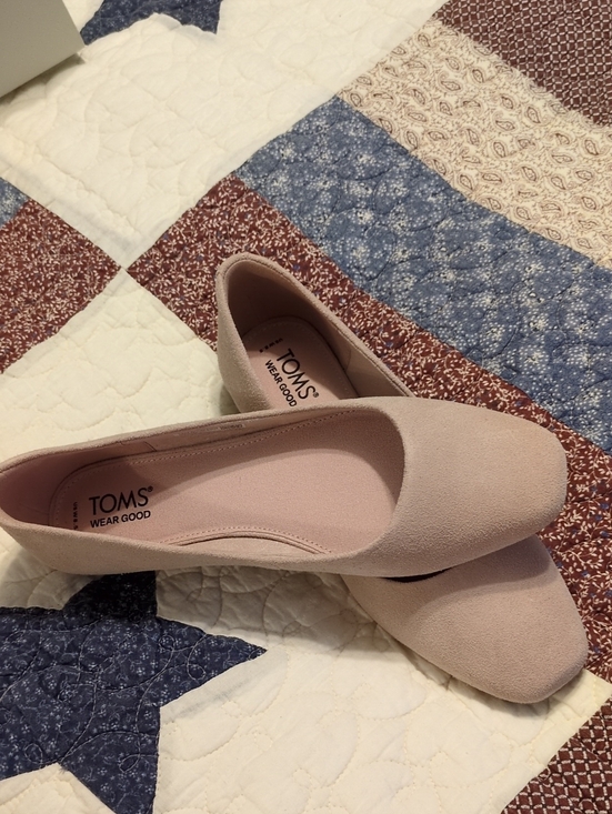 Toms Shoes - Toms Blush Pink Suede Ballet Flats